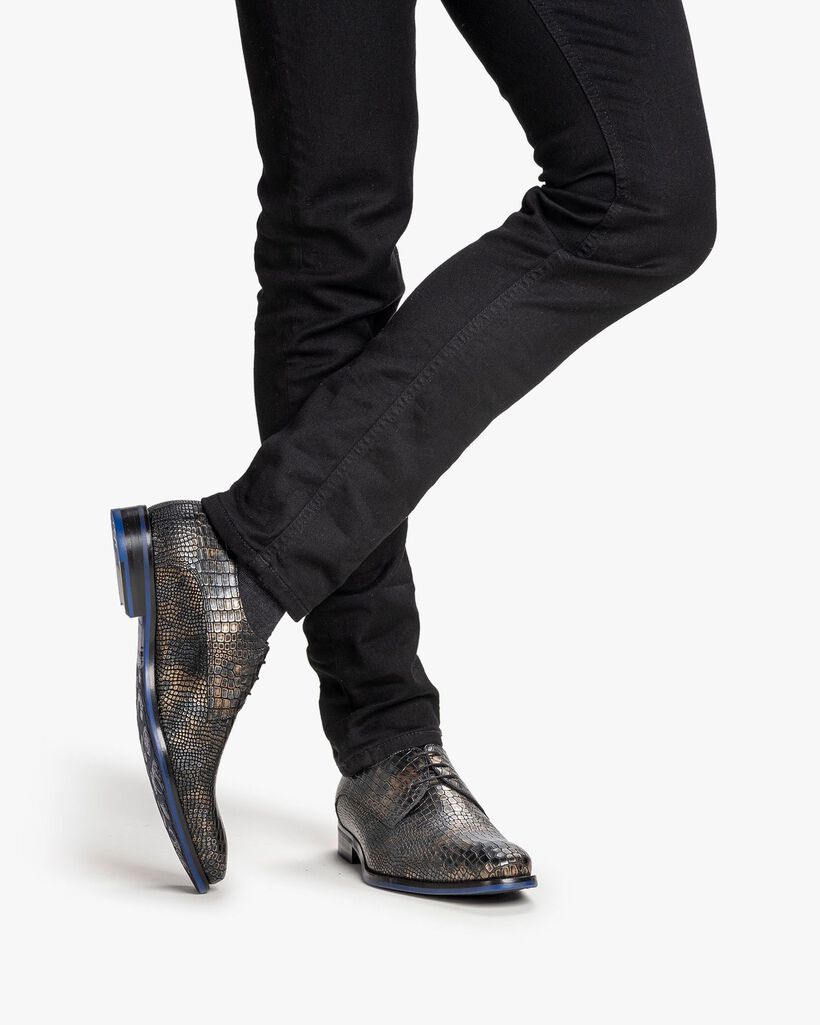 Veterschoen metallic brons