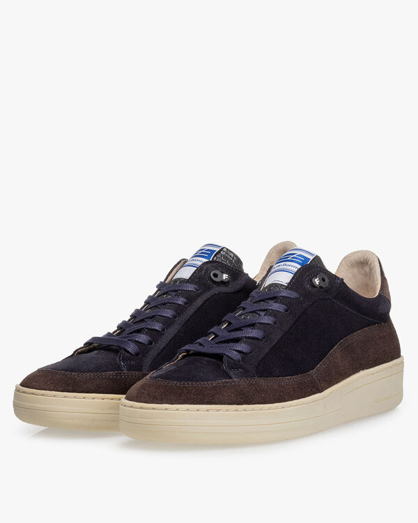 Sneaker su&egrave;de blauw