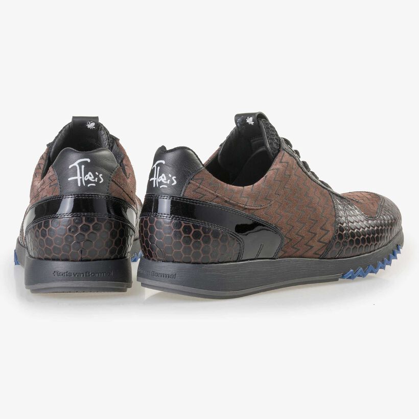 Floris van Bommel bruine leren heren sneaker