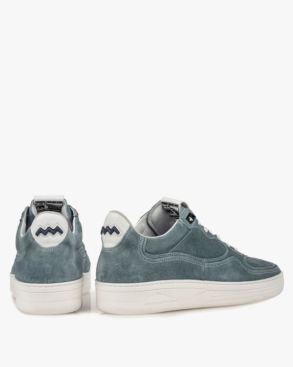 Sneaker suede leather turquoise
