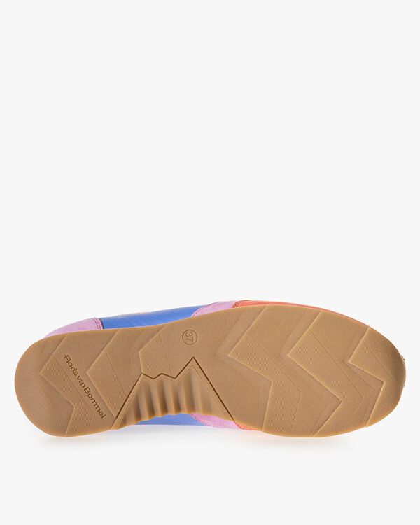 Sneaker nubuckleer multi-colour