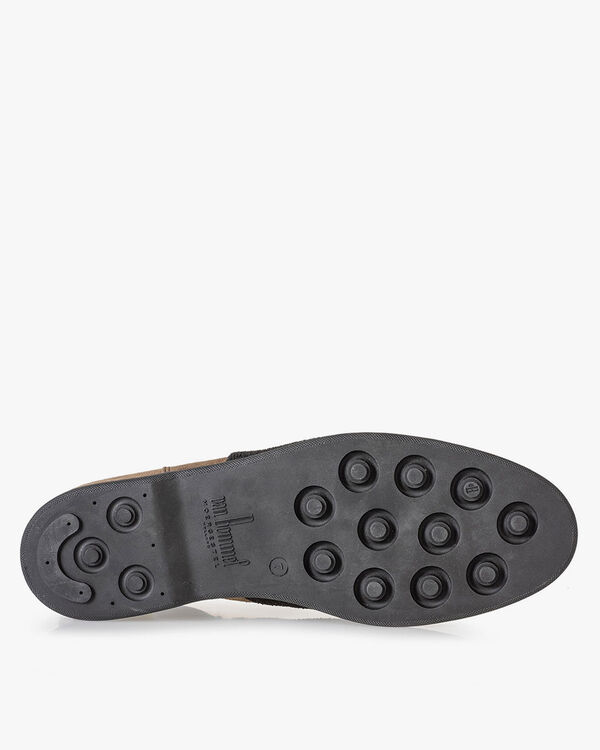 Su&egrave;de chelsea boot taupe