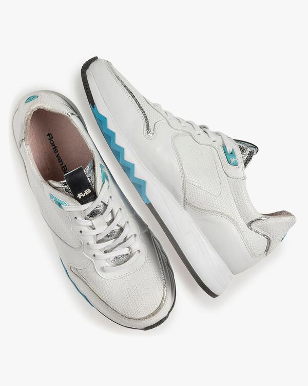 White calf leather sneaker