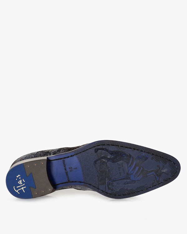 Veterschoen su&egrave;de donkerrood