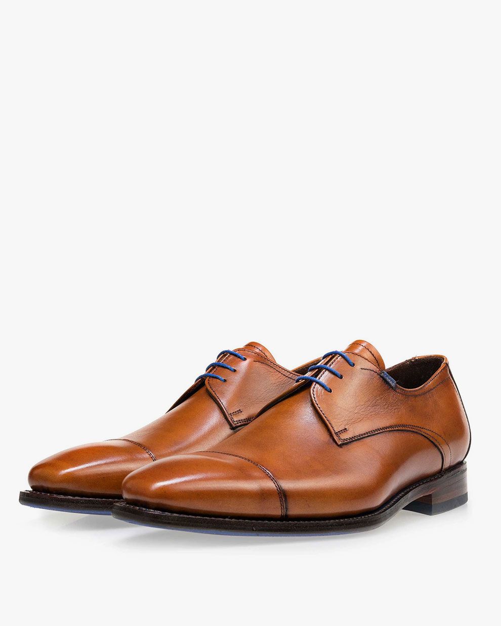 Cognackleurige veterschoen SFM-30064-23-01 | Floris van Bommel®