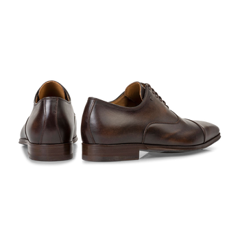 Lace shoe calf leather dark brown
