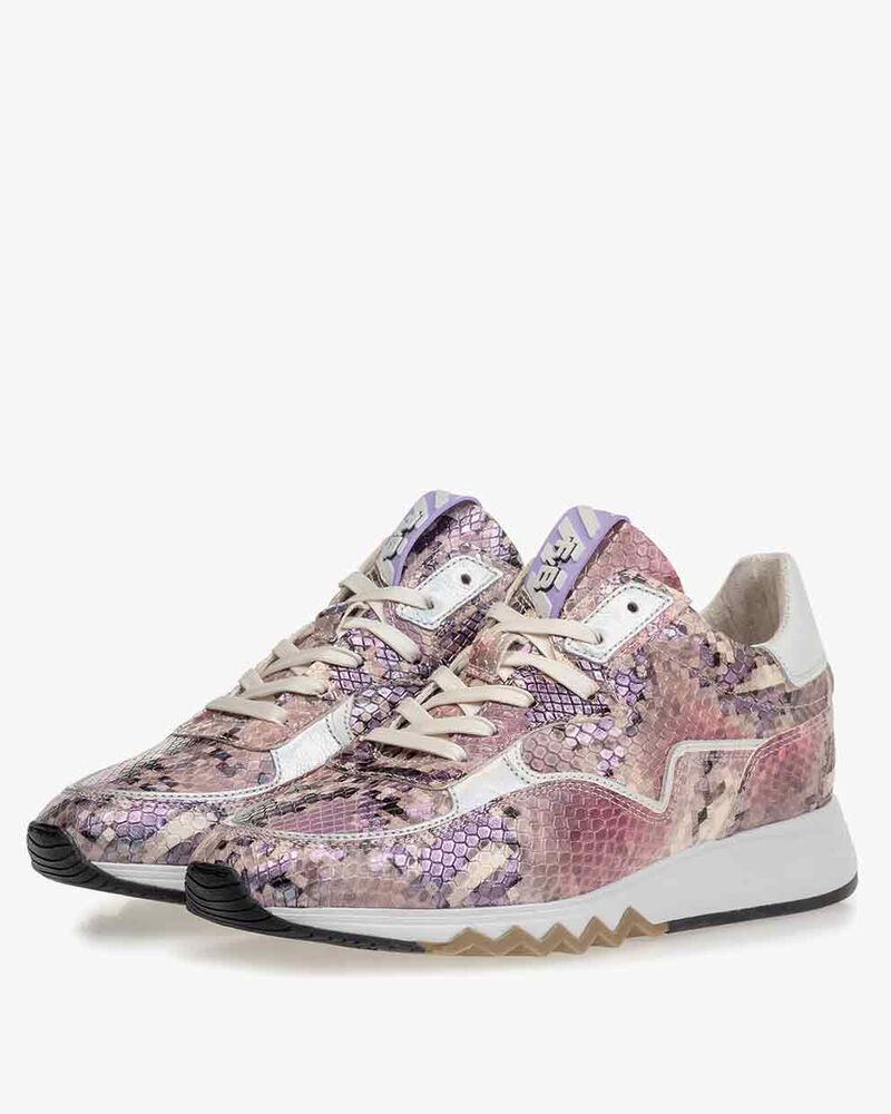 Nineti printed leather pink