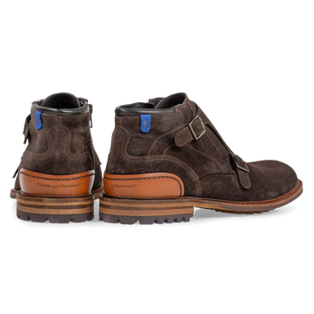 Boot with buckle brown