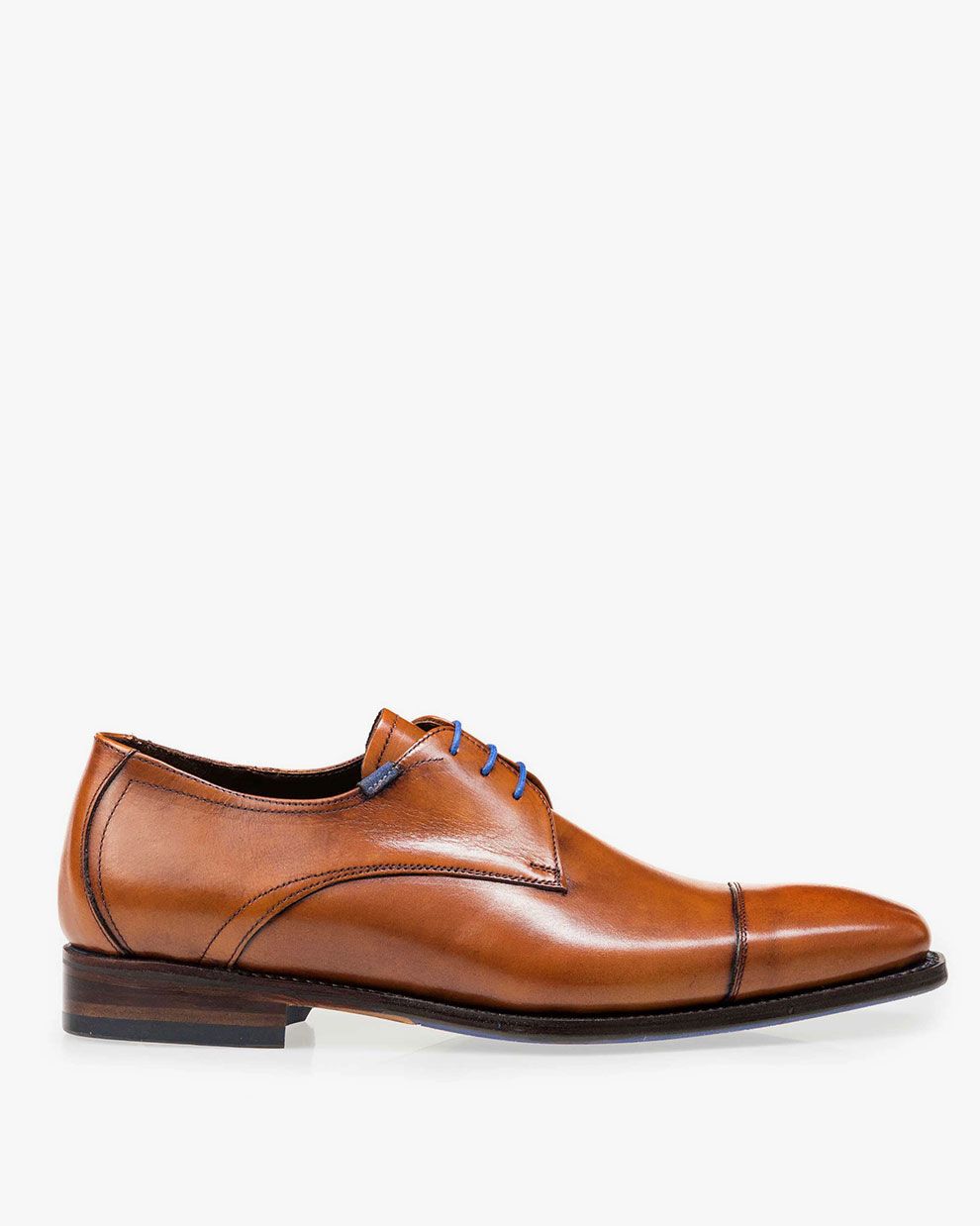 Cognackleurige veterschoen SFM-30064-23-01 | Floris van Bommel®