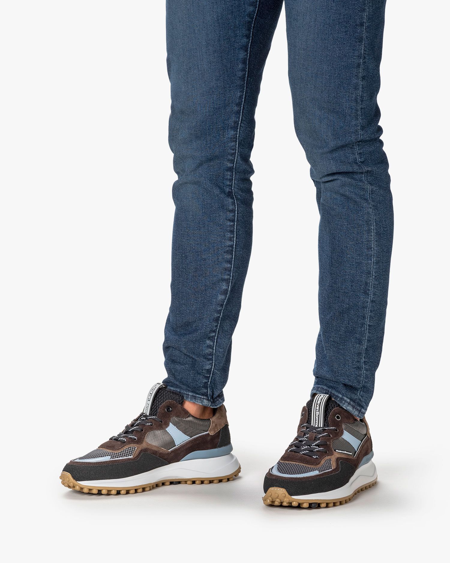 Noppi sneaker beige/zwart SFM-10072-22-01 | Floris van Bommel®