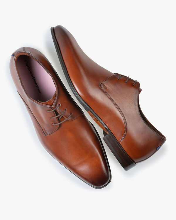 Veterschoen kalfsleer cognac