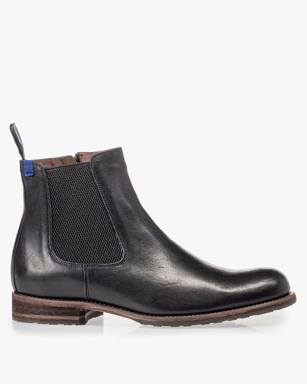 Lambskin lined Chelsea boot black