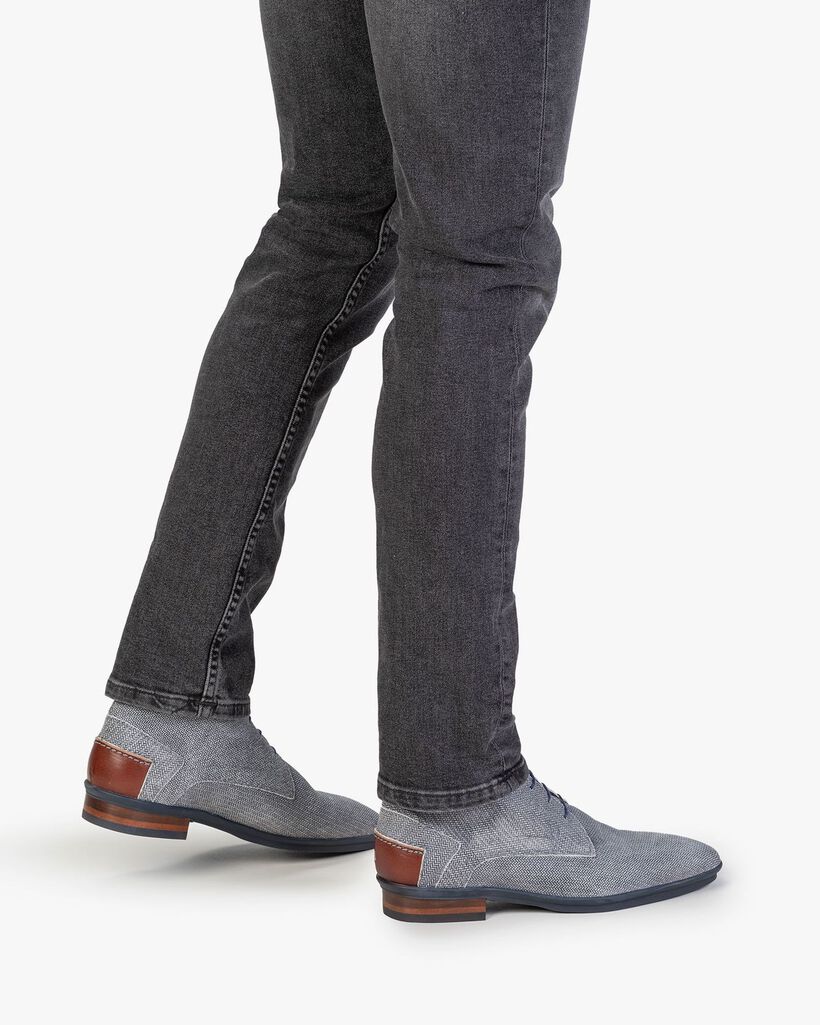 Boot geprint su&egrave;de zwart/wit