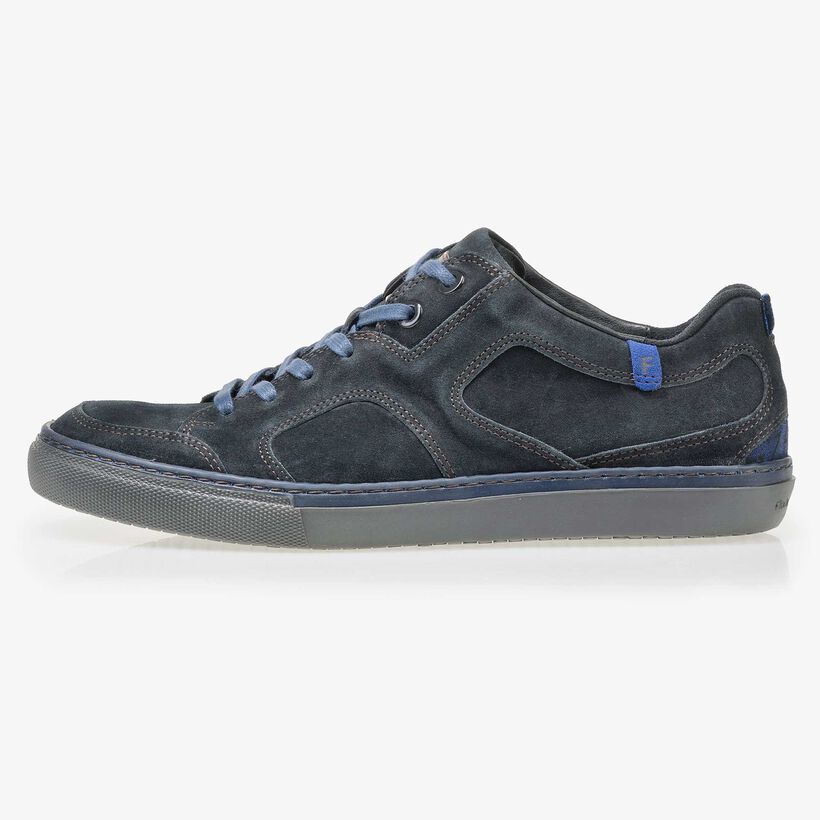 Floris van Bommel men’s dark blue suede leather sneaker
