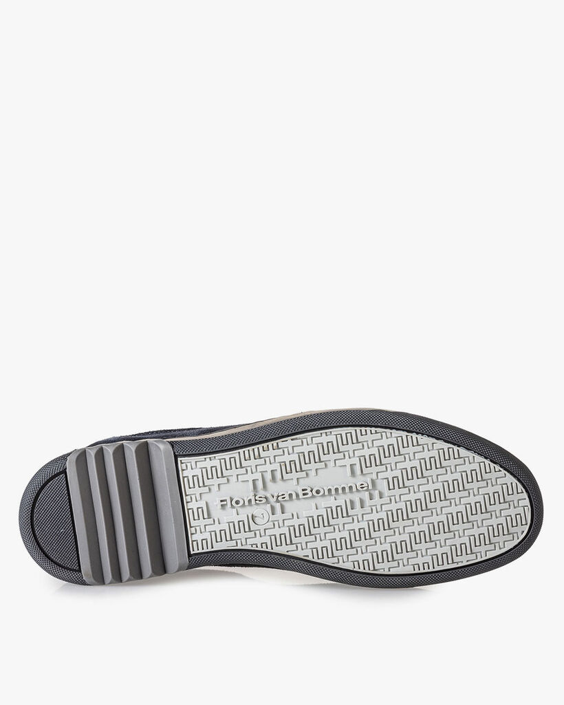 Sneaker donkerblauw su&egrave;de