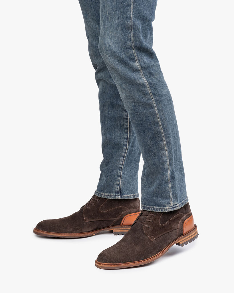 Crepi boot brown suede leather