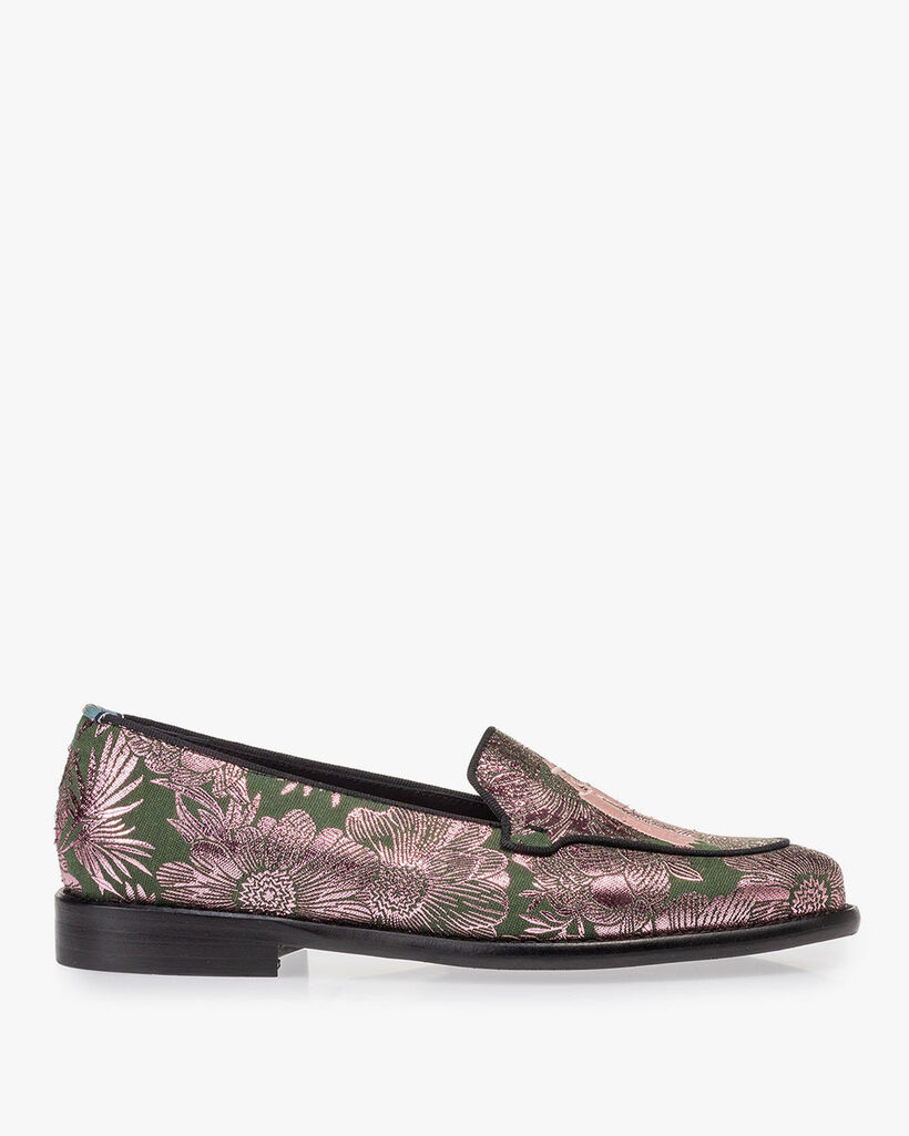 Loafer groen met print