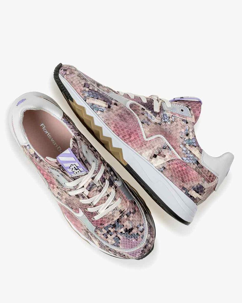 Nineti printed leather pink