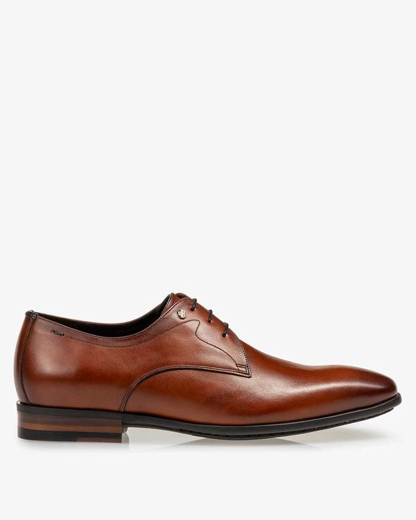 Veterschoen kalfsleer cognac