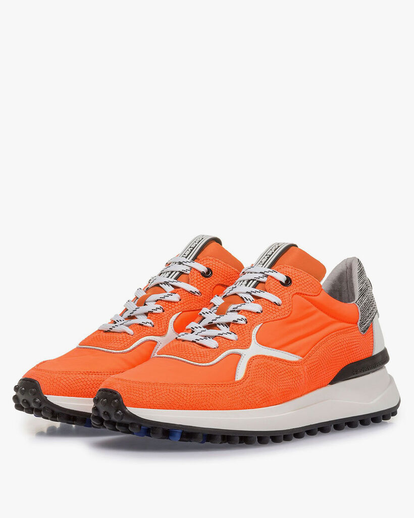 Oranje sneaker met print