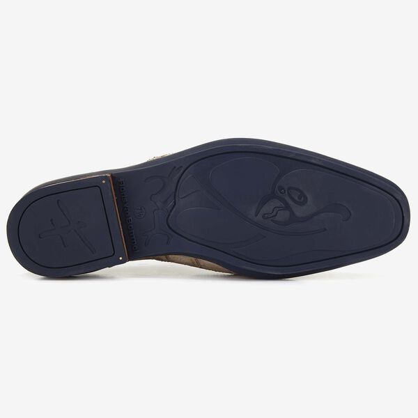 Floris van Bommel zandkleur crocoprint heren veterschoen