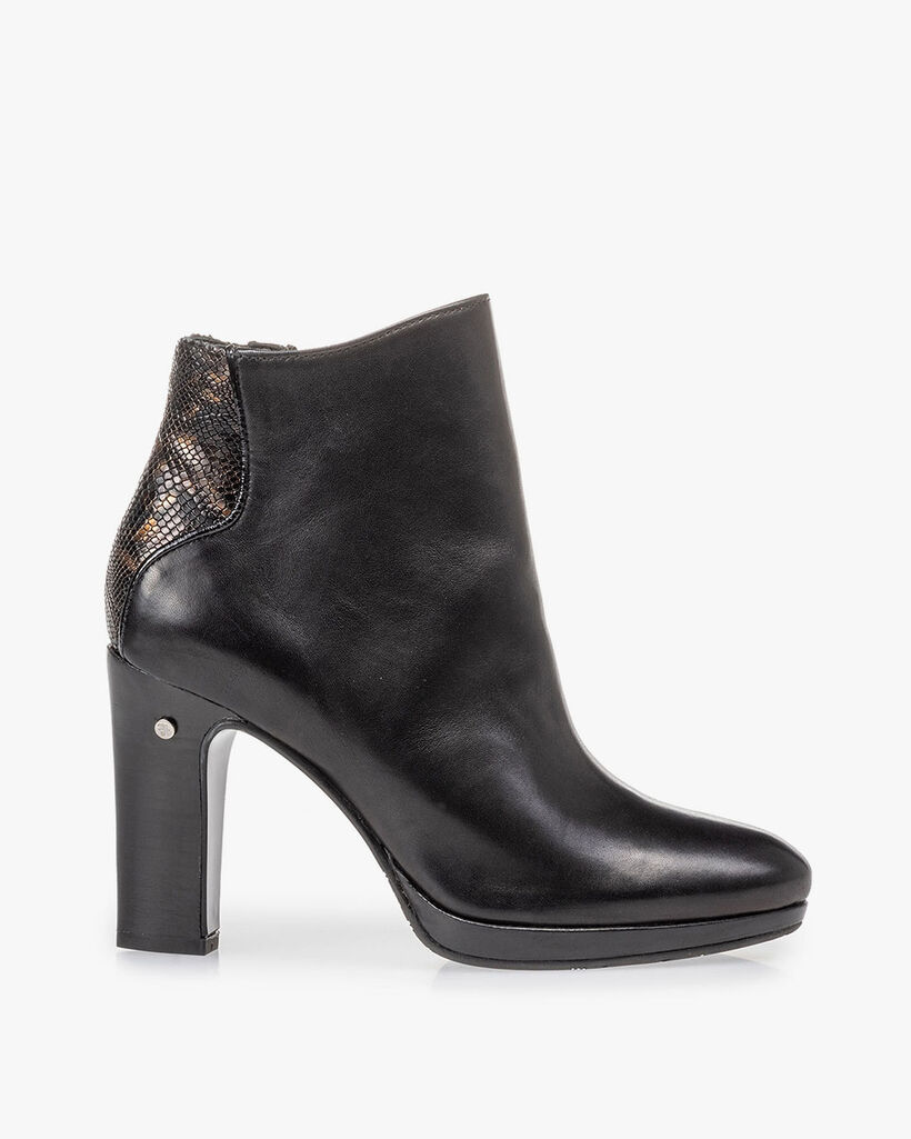 Ankle boot black nappa leather
