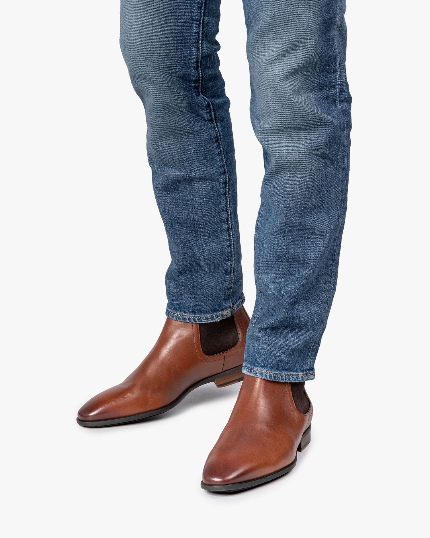 Heren boots cognac hotsell