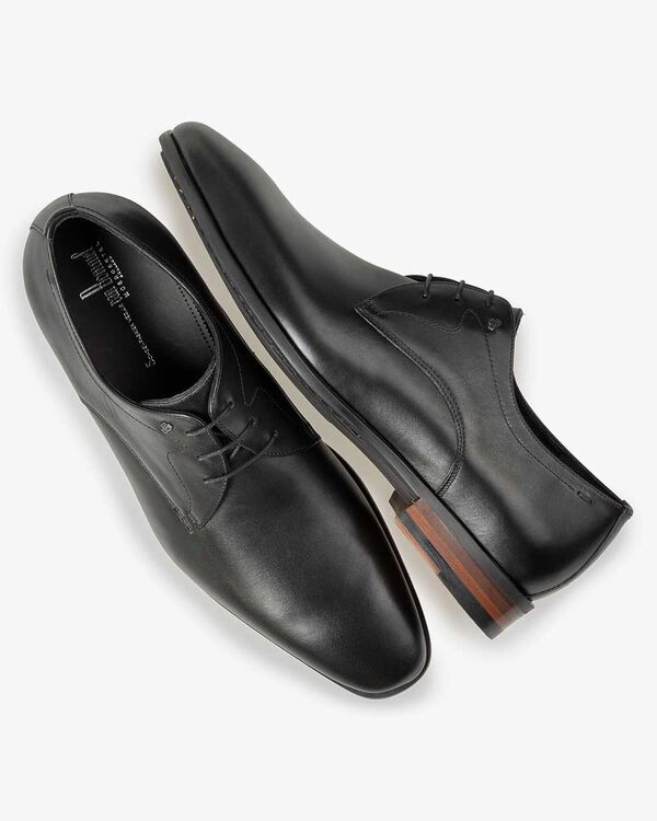 Lace shoe calf leather black