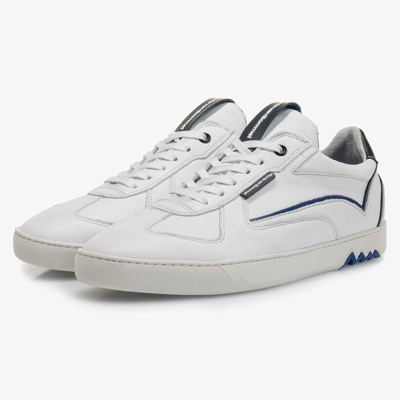 White calf leather sneaker