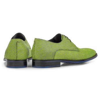 Veterschoen geprint su&egrave;de geel