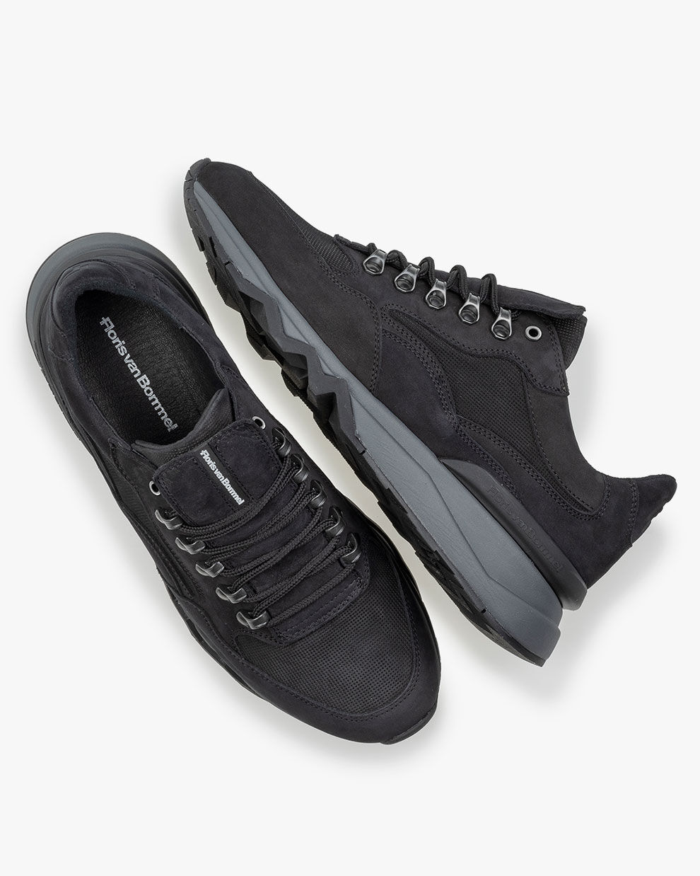 Zwarte sneaker De Zager 01.00 | Floris van Bommel Official®