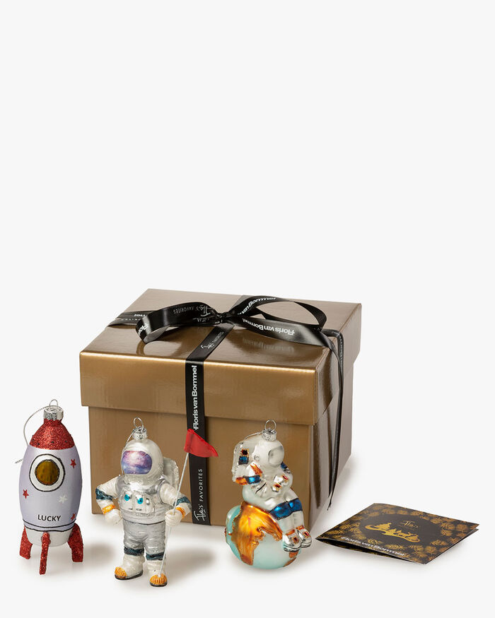 Giftbox kersthangers 'Outer Space'