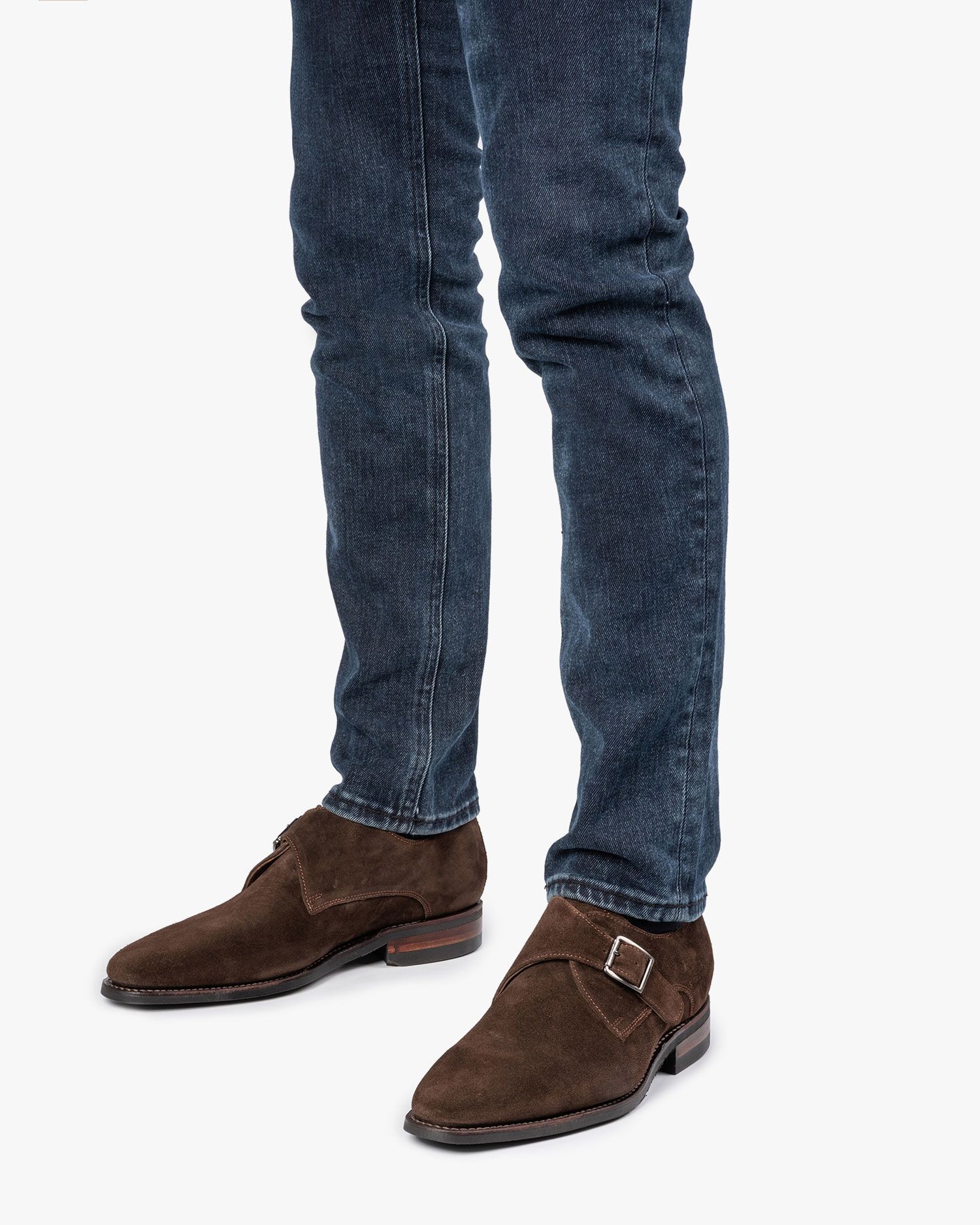 Suede donkerbruin heren schoenen - Suit Inc
