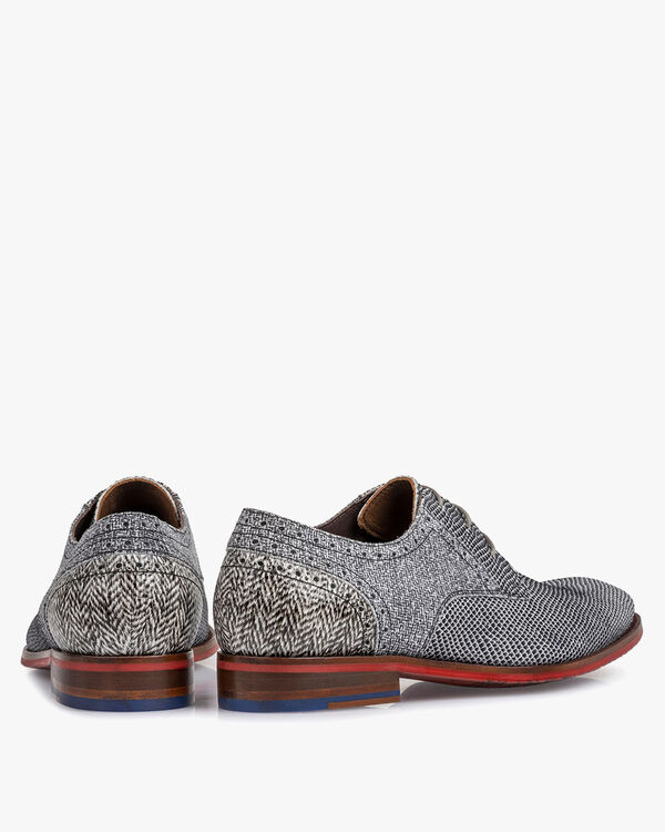 Veterschoen su&egrave;de off-white