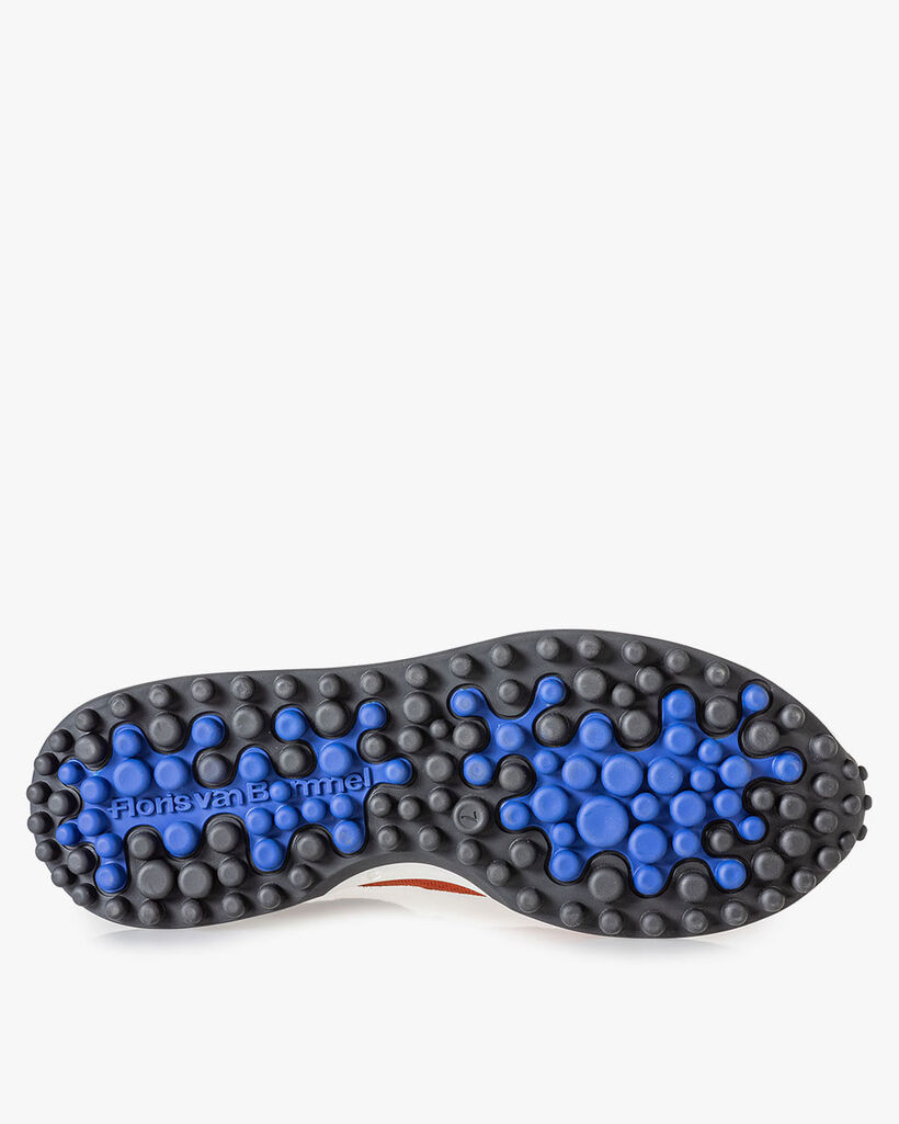 Noppi sneaker donkerblauw/oranje