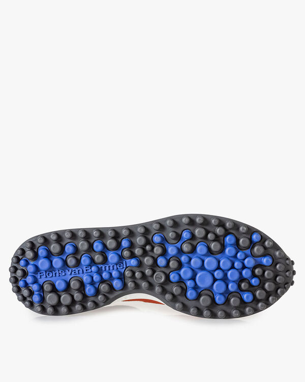 Noppi sneaker donkerblauw/oranje