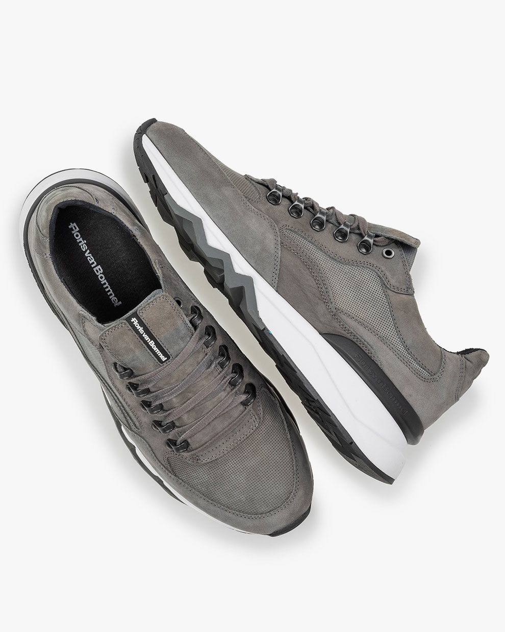 Sneaker grijs De Zager 01.01 | Floris van Bommel Official®