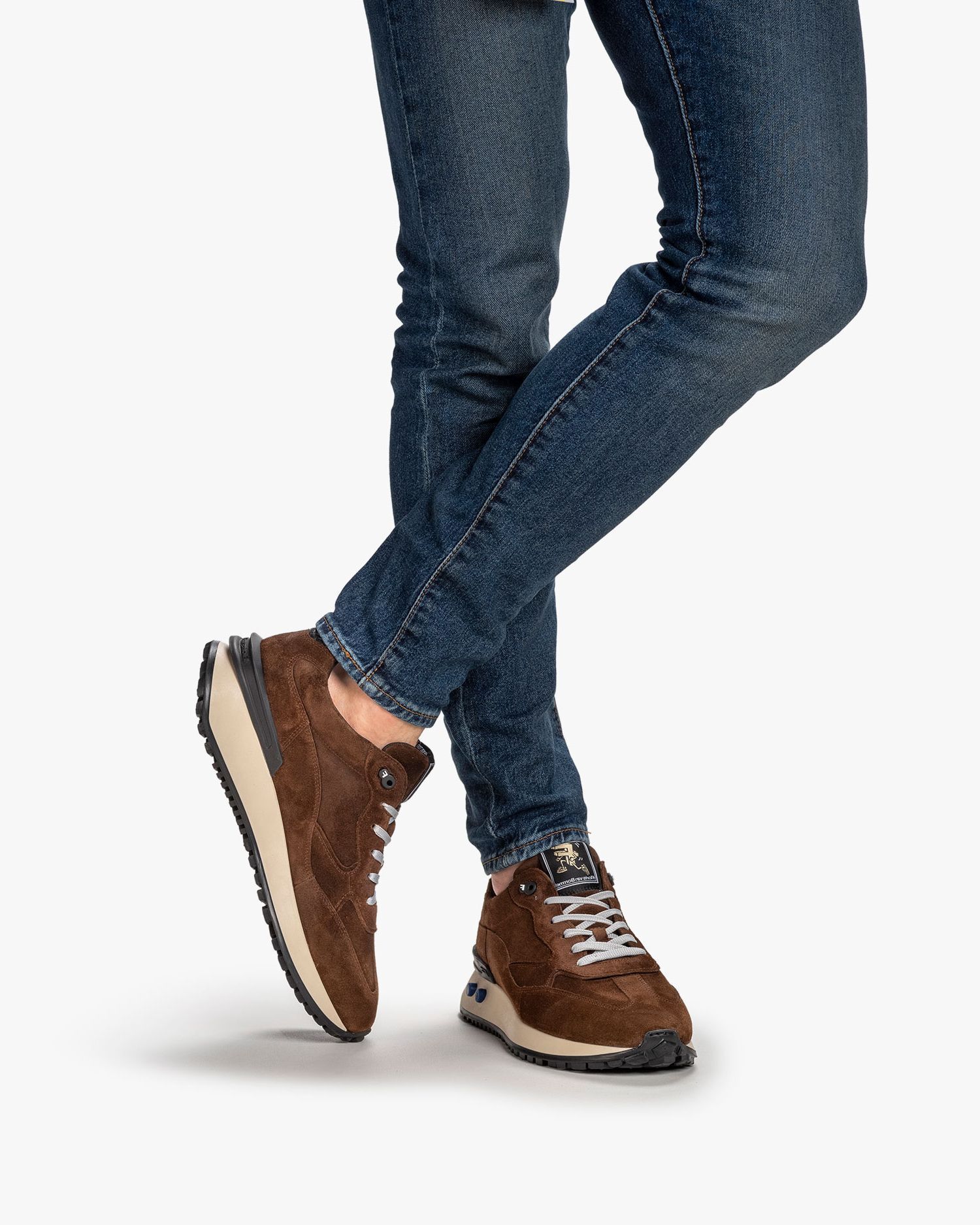 Sneaker suède cognac SFM-10104-23-01 | Floris van Bommel®