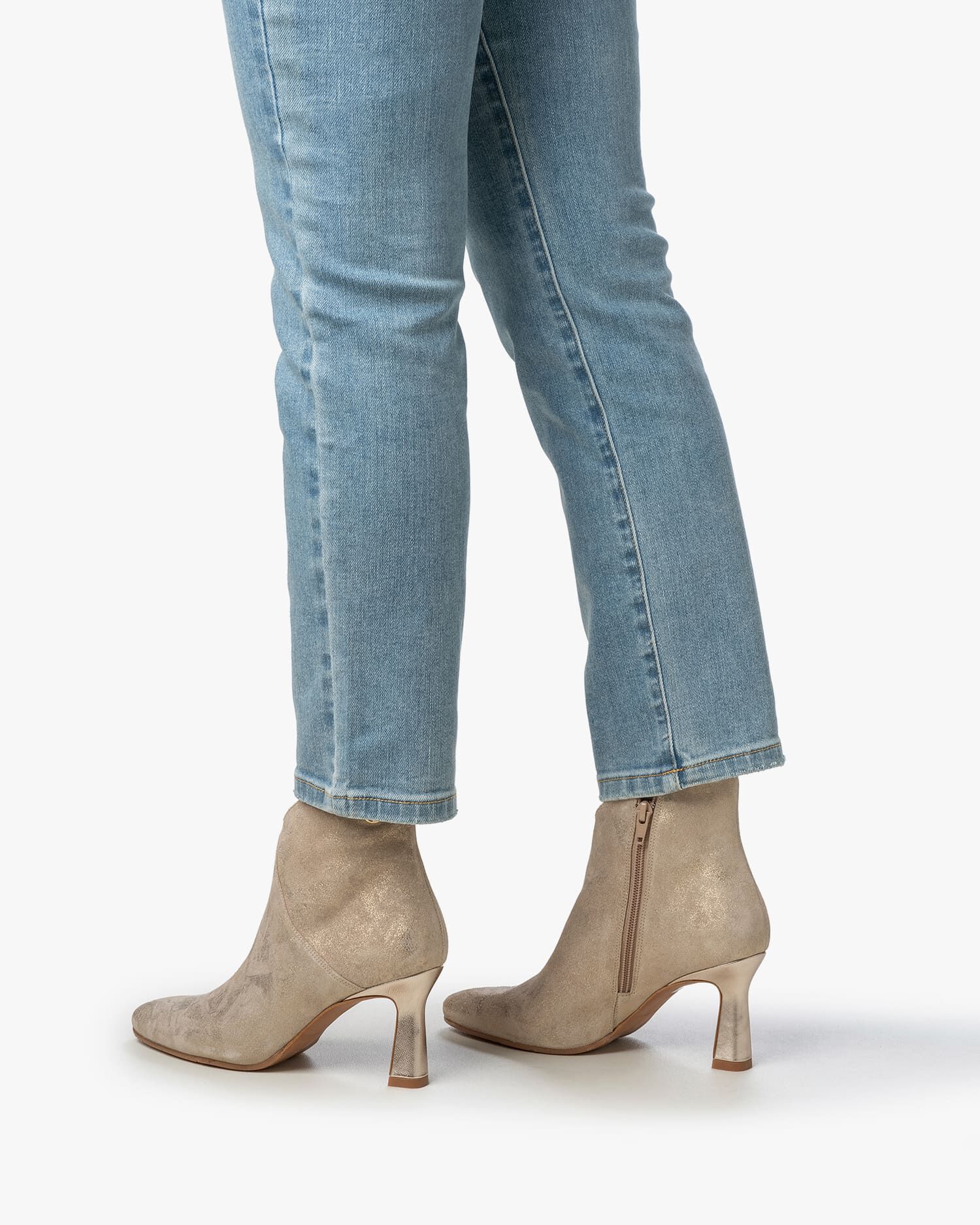 Women's ankle boots Saxi 02.15 Gold | Floris van Bommel Netherlands