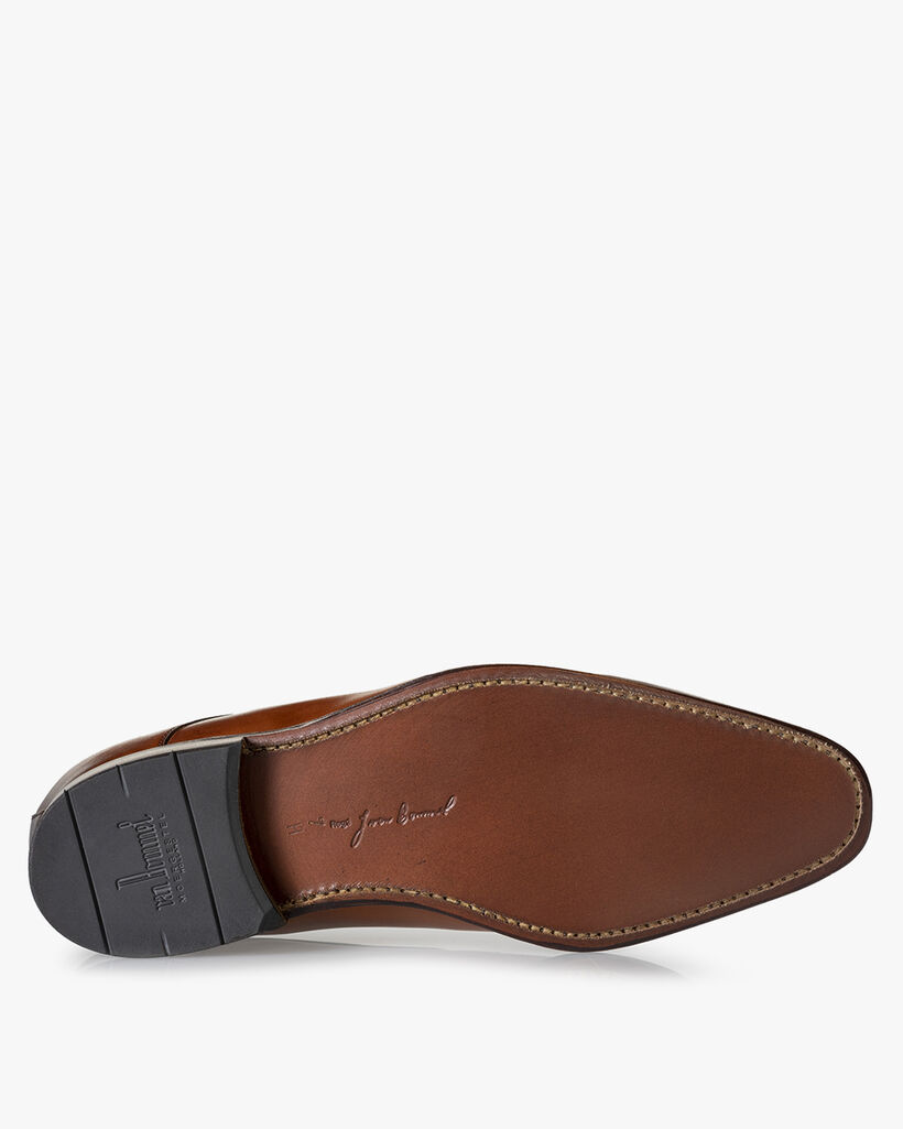 Veterschoen kalfsleer cognac