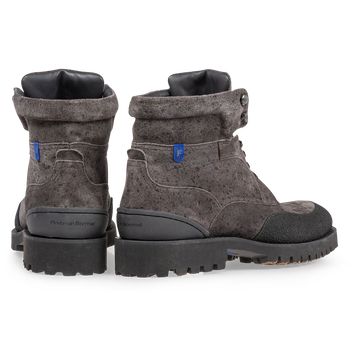 Veterboot grijs su&egrave;de