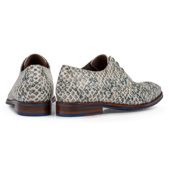 Veterschoen geprint leer zand