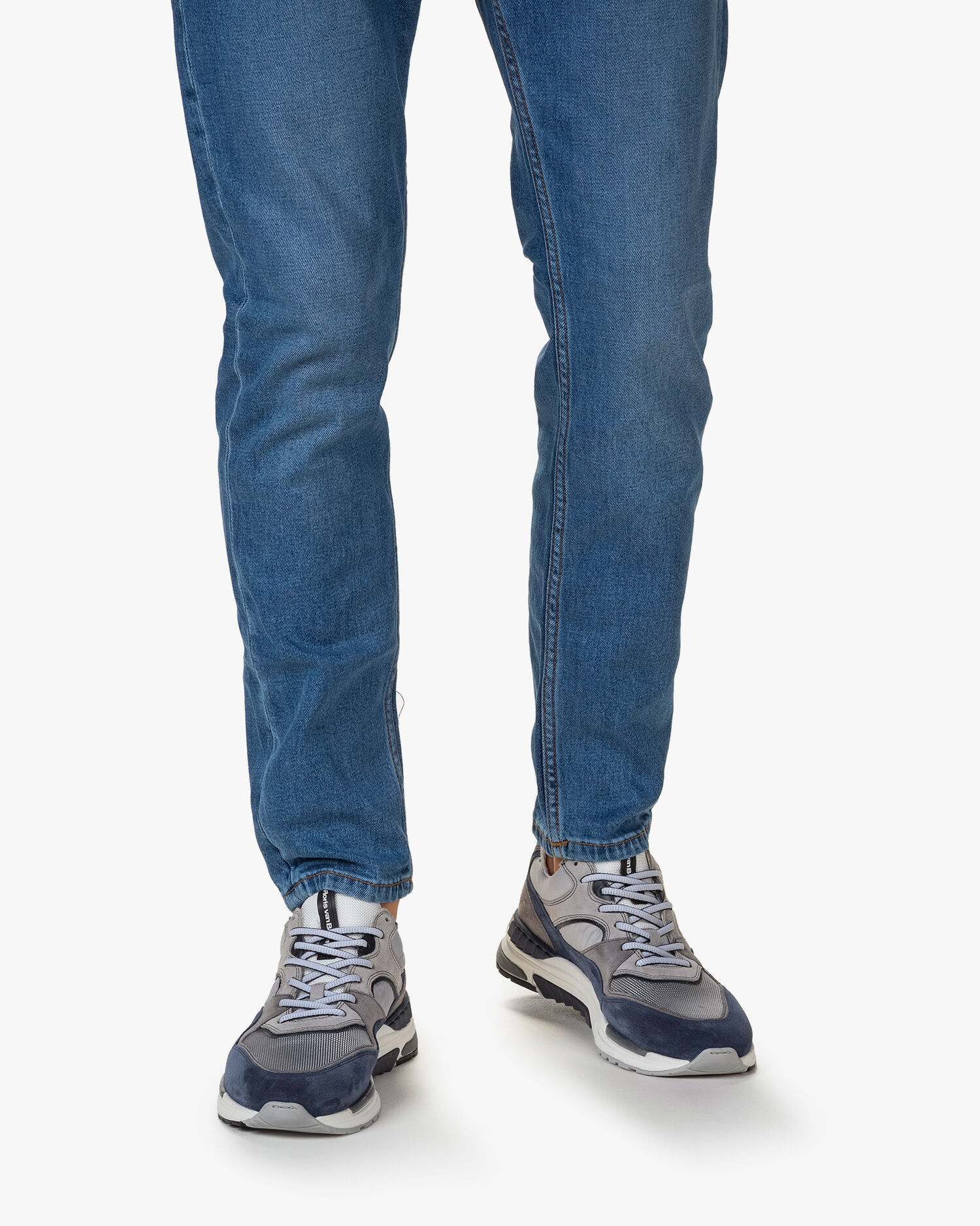 Sneaker suède lichtblauw SFM-10121-42-01 | Floris van Bommel Official®
