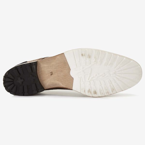 Floris van Bommel cognac crocoprint heren veterschoen