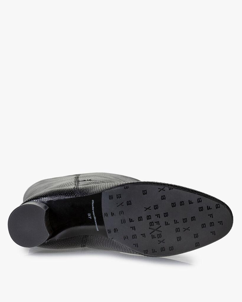 Laars reptielenprint zwart