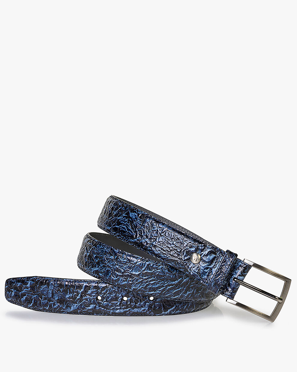 Riemen heren De Belter 32.57 Blauw Floris van Bommel Official