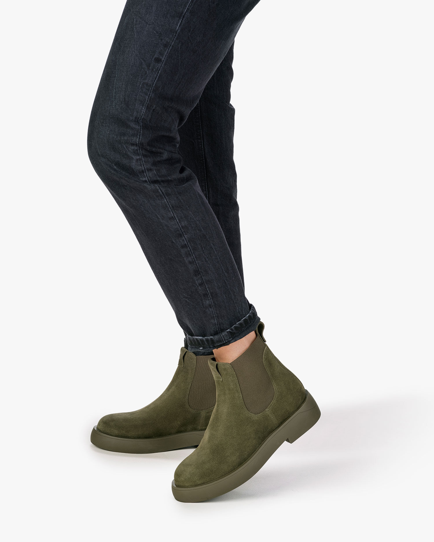 Groene chelsea boot Klari 01.04 | Floris van Bommel Women®