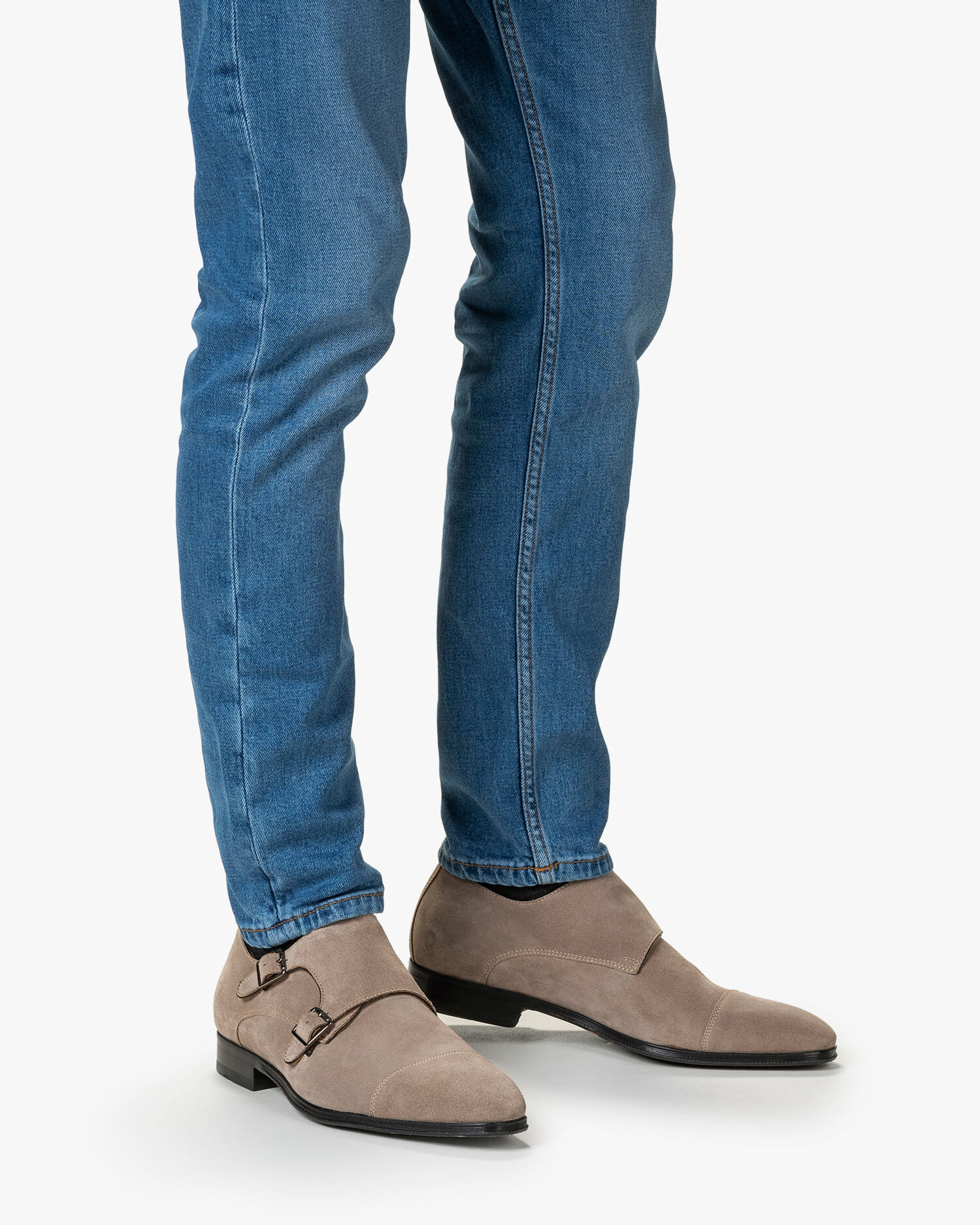 Suede gespschoenen 2025 heren