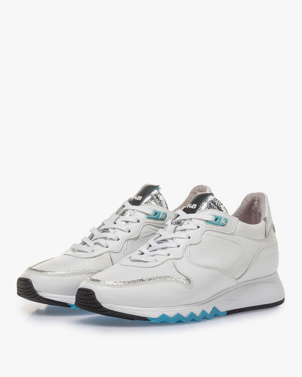 White calf leather sneaker