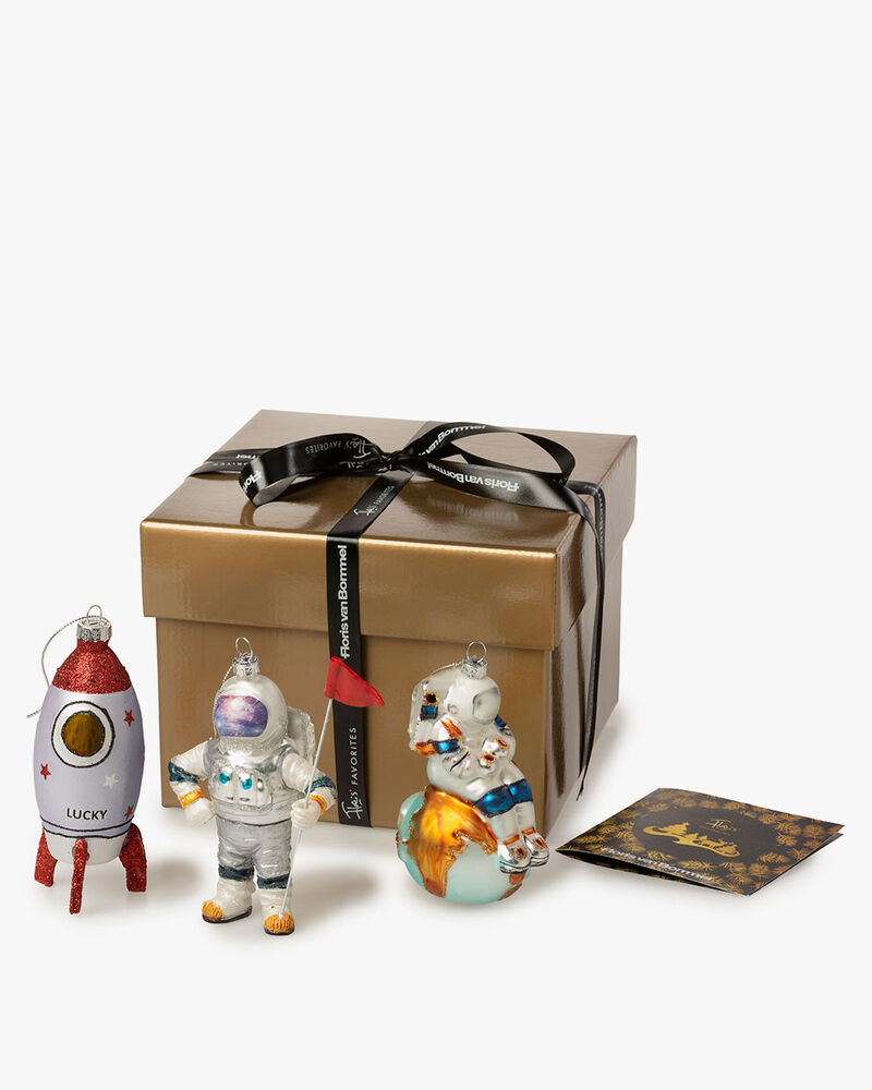 Giftbox kersthangers 'Outer Space'
